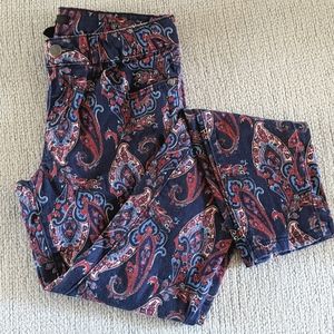 Paisley Print Jeans